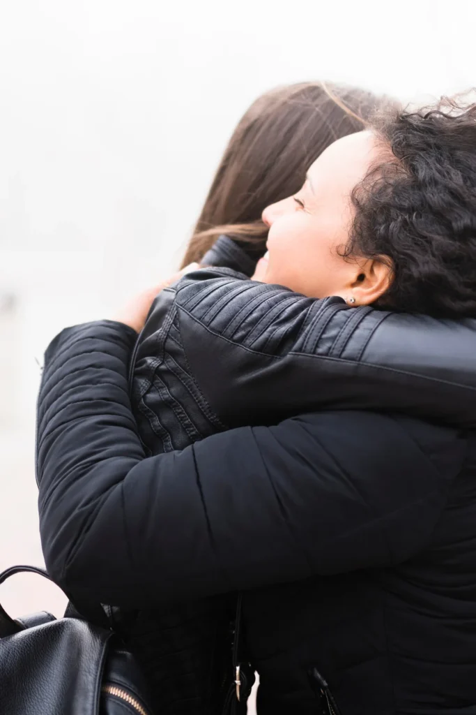 people hugging